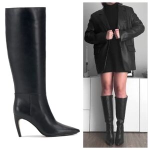 Vince Camuto Brigitte Pointed Toe Knee High Boot Wide Calf